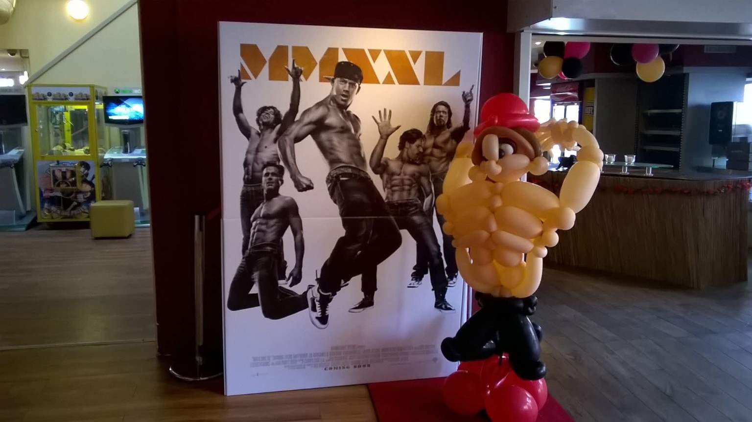 Ballonfiguur voor de Magic Mike premiere Ladies Night bij JT Amersfoort